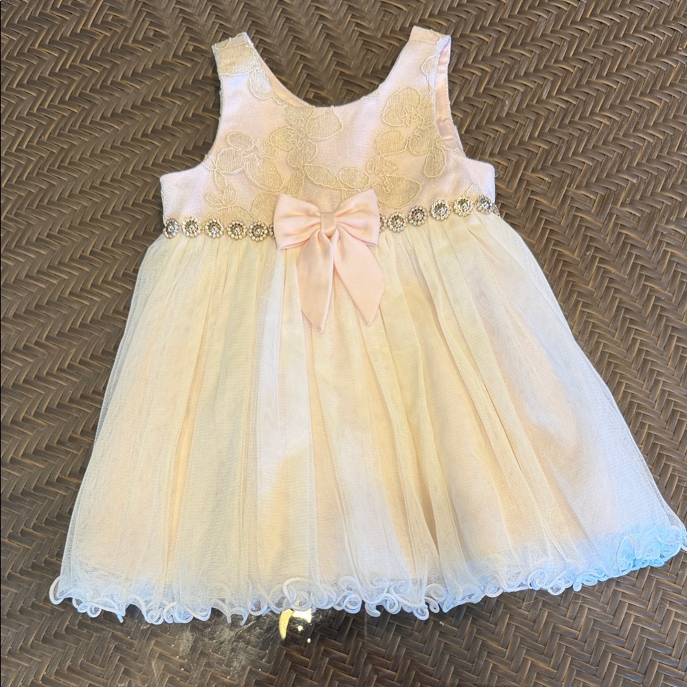 American Princess Ivory and Blush Formal Dress